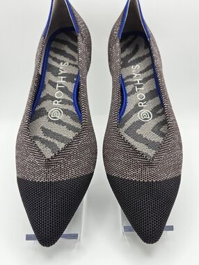 NIB Rothy's Points In Twilight Metallic Captoe Size 7